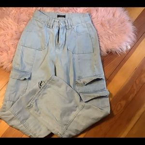 Multiple Pocket Blue Jeans